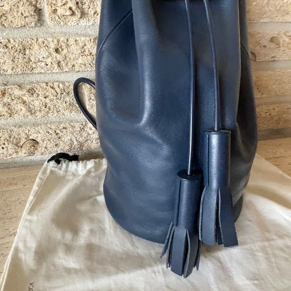 Building Block Navy Backpack Purse Bag Tassels Garment Bag - Picture 2 of 11